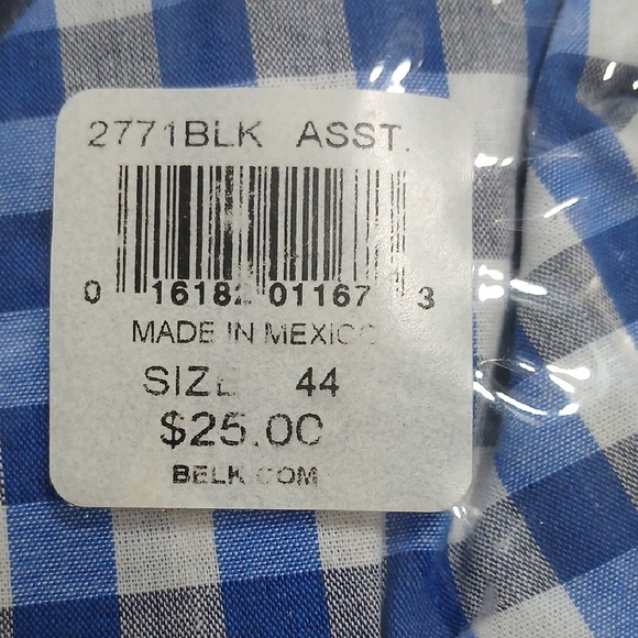 Saddlebred Blue and White Checkered Boxers Full Cut Boxers 4 Pairs Sz 44 $22 - Picture 3 of 3